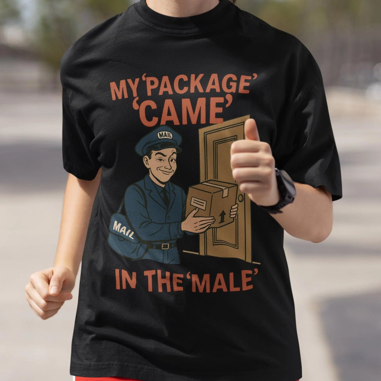 My Package Came in the Male T-Shirt - Orbital Clothing