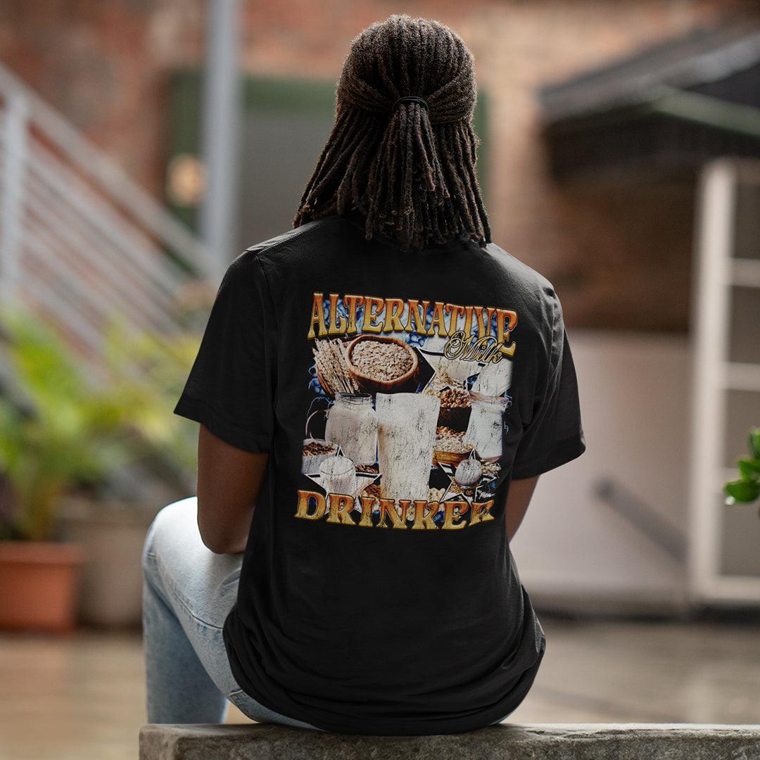 Alternative Milk Drinker t-shirt (backprint) - Orbital Clothing