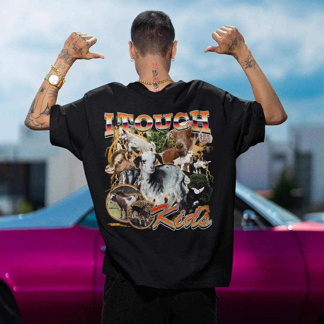 I Touch Kids t-shirt (backprint) - Orbital Clothing