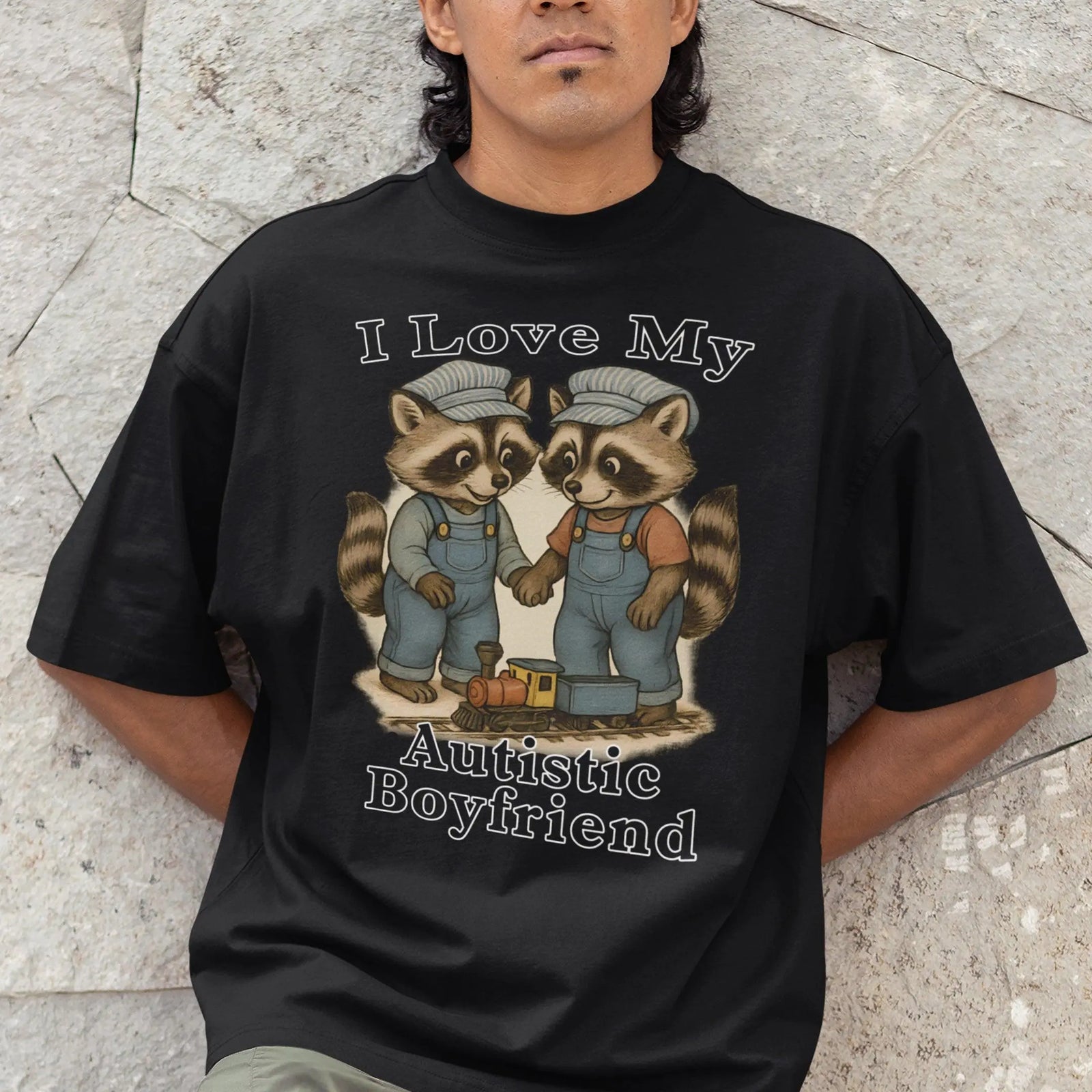 I Love my Autistic Boyfriend T-Shirt - Orbital Clothing