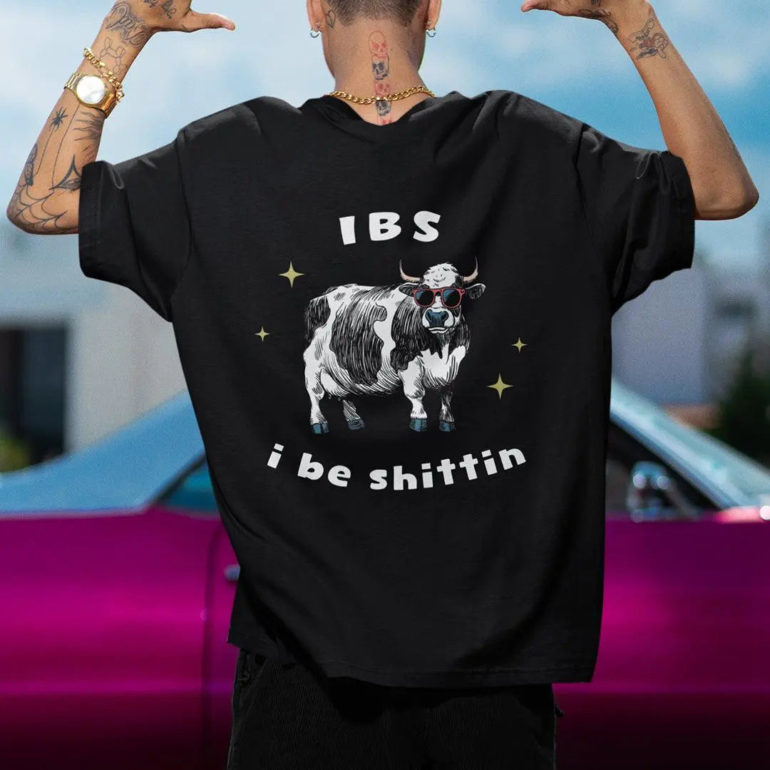 IBS - i be shittin t-shirt (backprint) - Orbital Clothing