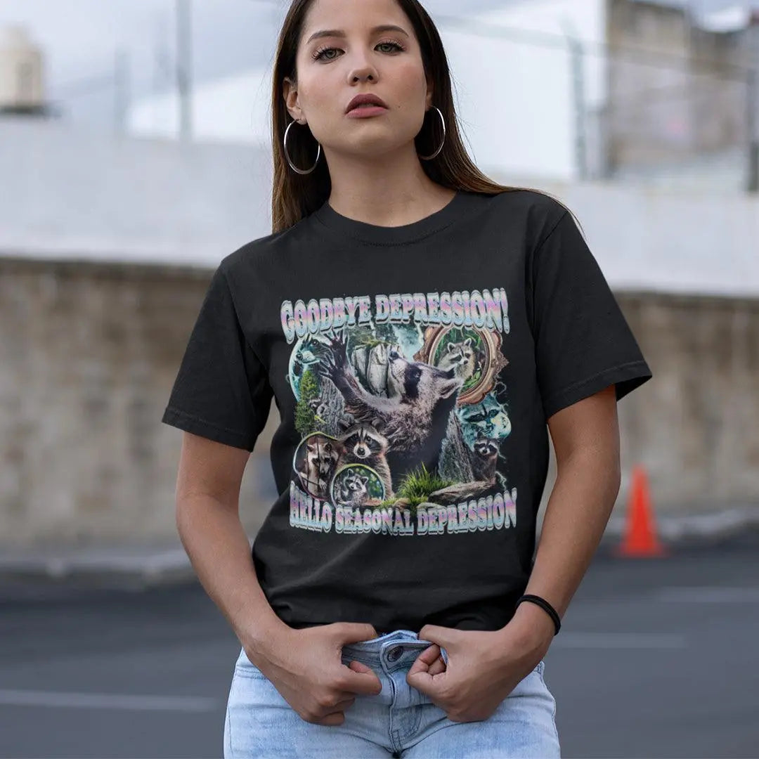 Goodbye Depression! Hello Seasonal Depression T-Shirt - Orbital Clothing