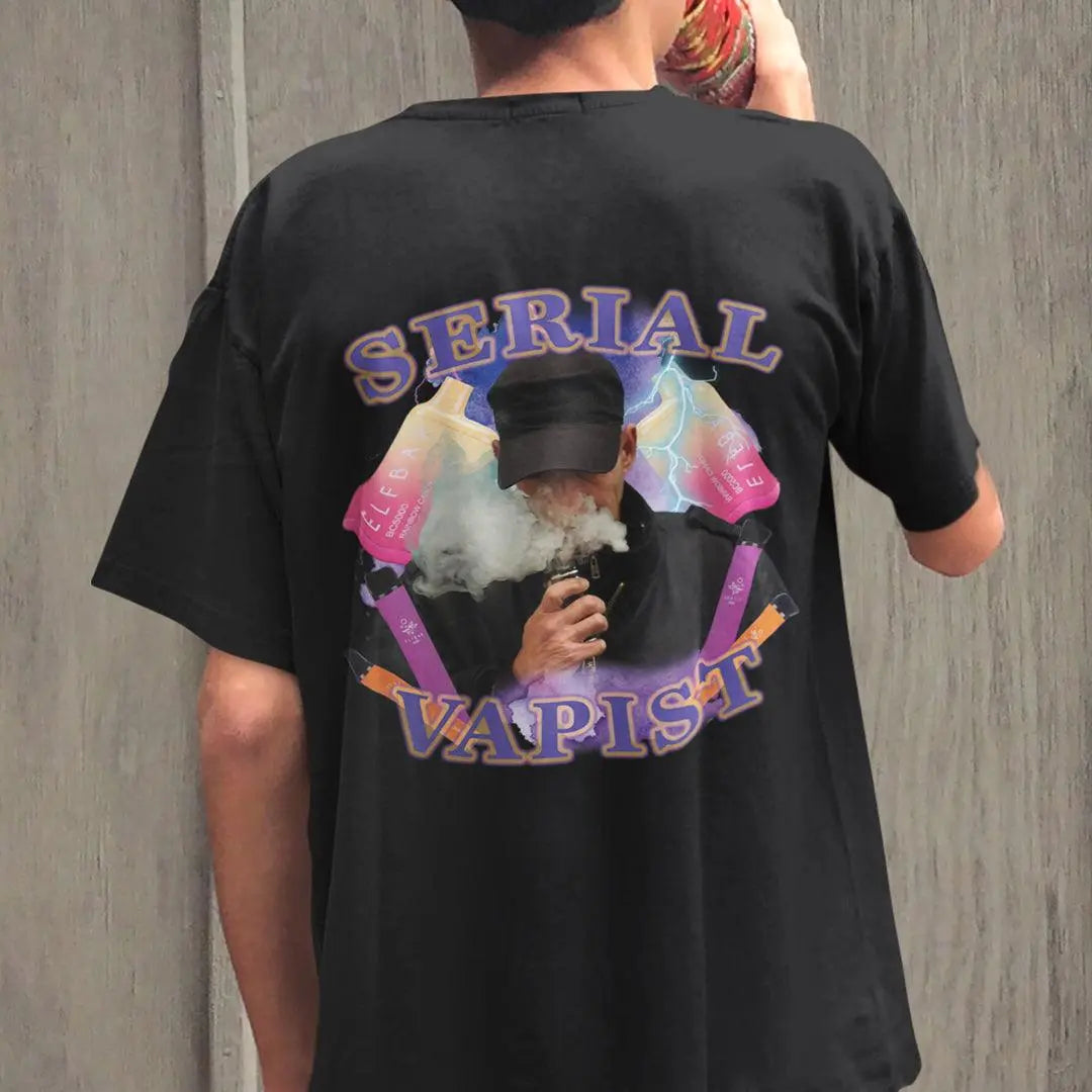 Serial Vapist (OG design) t-shirt (backprint) - Orbital Clothing