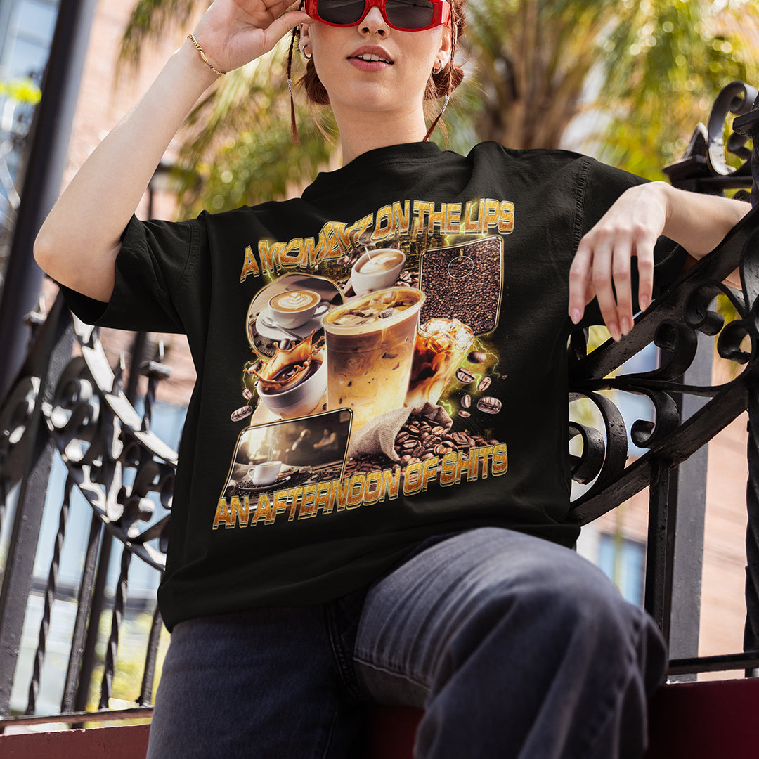 A moment on the lips an afternoon of sh T-Shirt Orbital Clothing