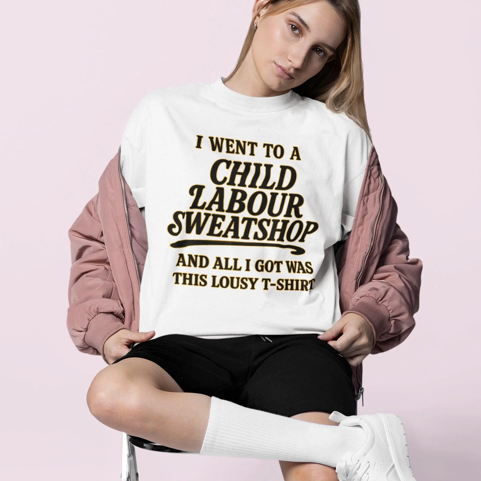 I went to a Child Labour Sweatshop and all I got was this lousy t-shirt T-Shirt - Orbital Clothing