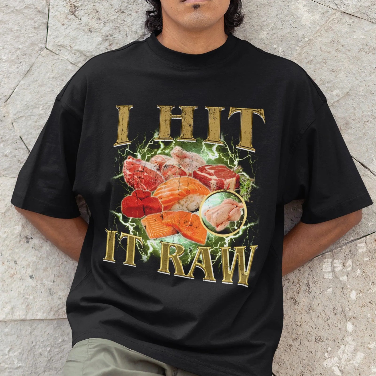I hit it raw T-Shirt - Orbital Clothing