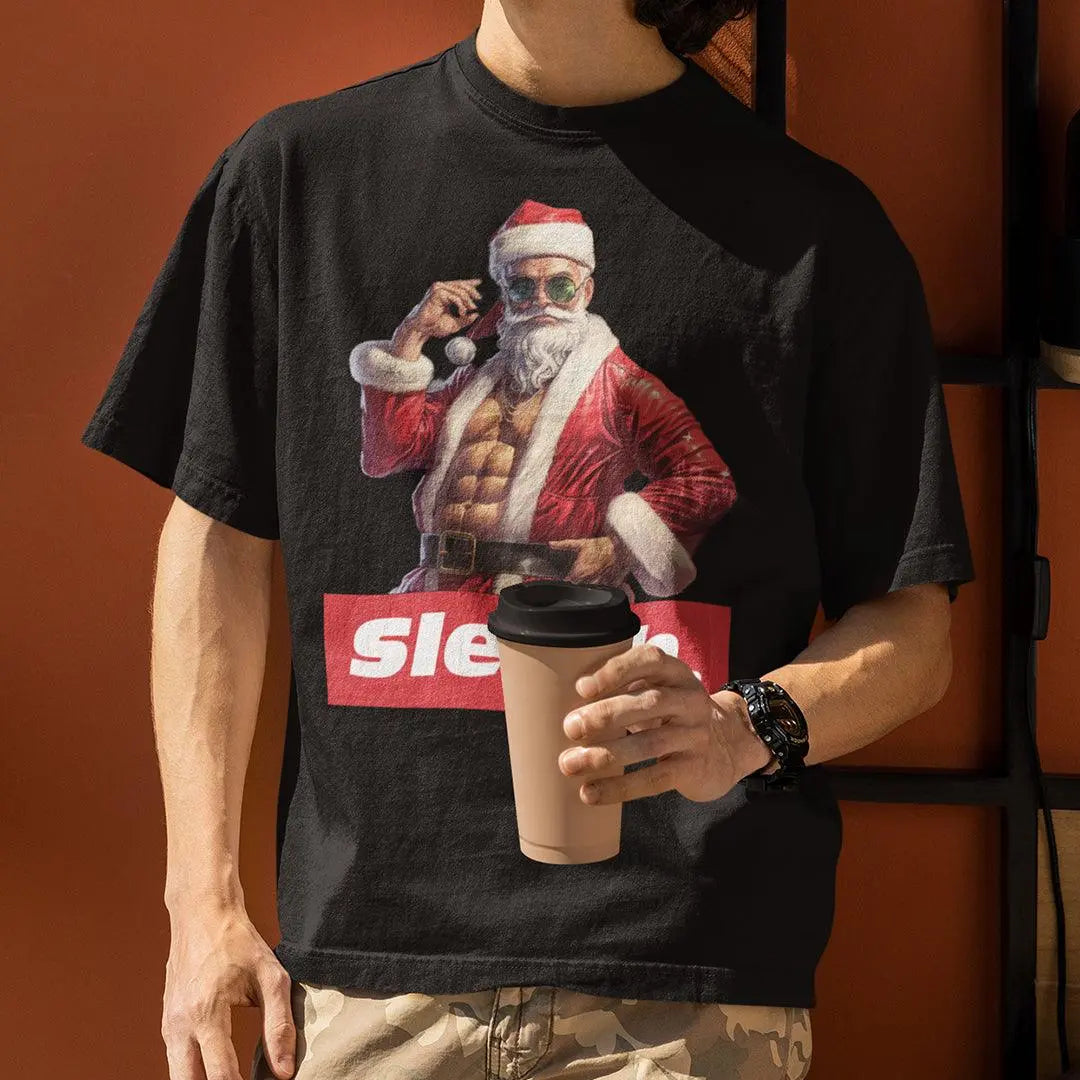 Sleigh Christmas T-Shirt - Orbital Clothing