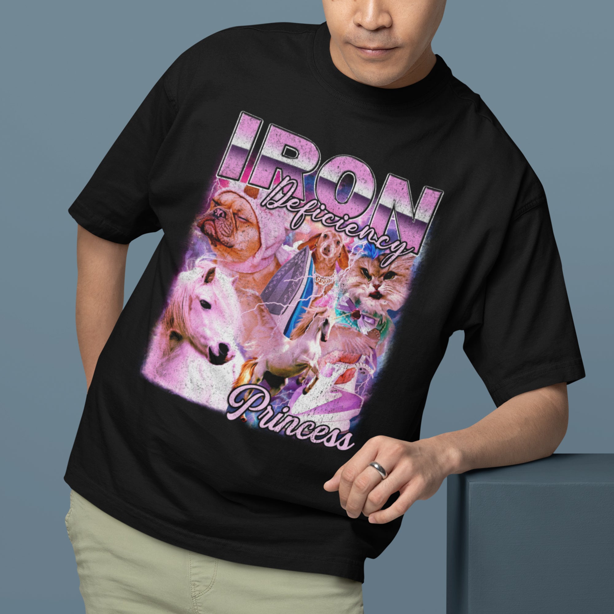 Iron Deficiency Princess Vintage Style T-Shirt
