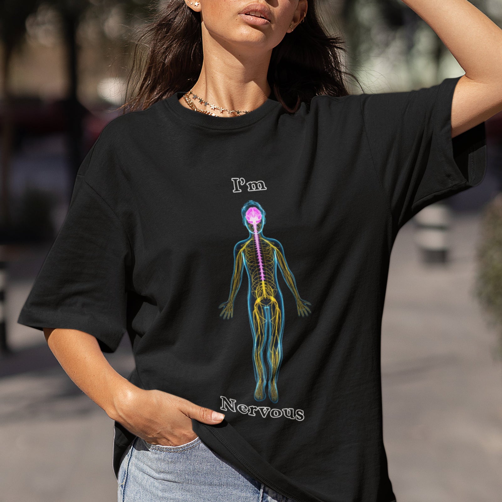 I'm nervous T-Shirt Orbital Clothing