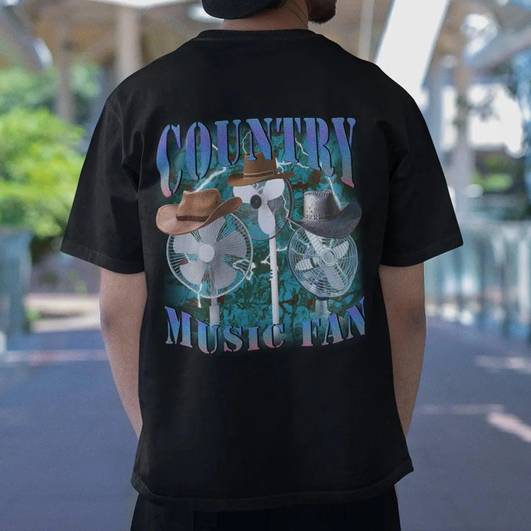 Country Music Fan t-shirt (backprint) - Orbital Clothing
