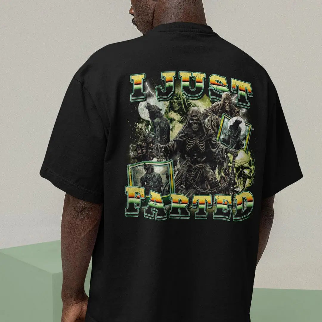 I Just Farted t-shirt (backprint) - Orbital Clothing