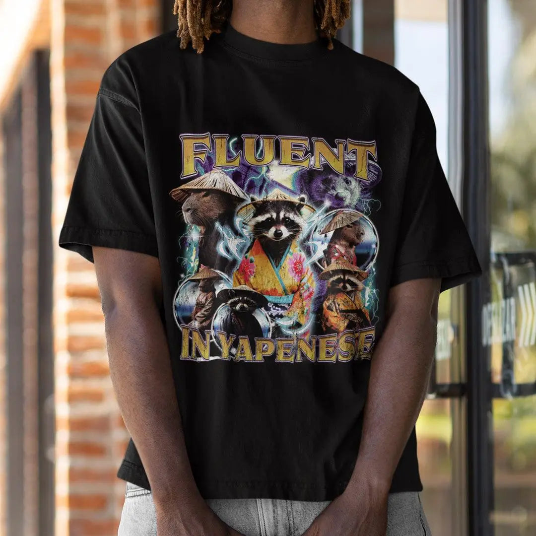 Fluent in Yapenese t-shirt - Orbital Clothing