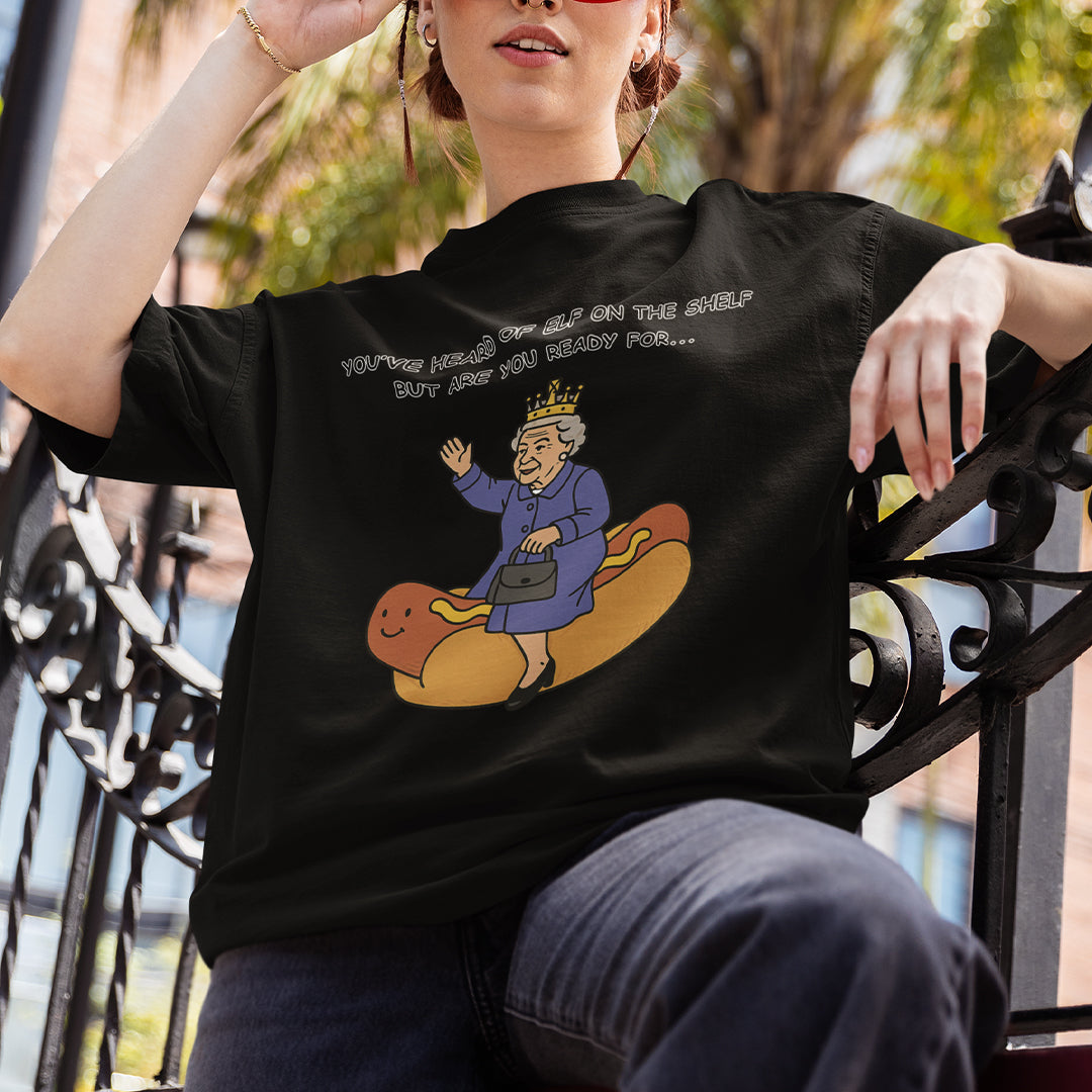 You've heard of elf on the shelf but are you ready for Lizzy on the Glizzy T-Shirt Orbital Clothing
