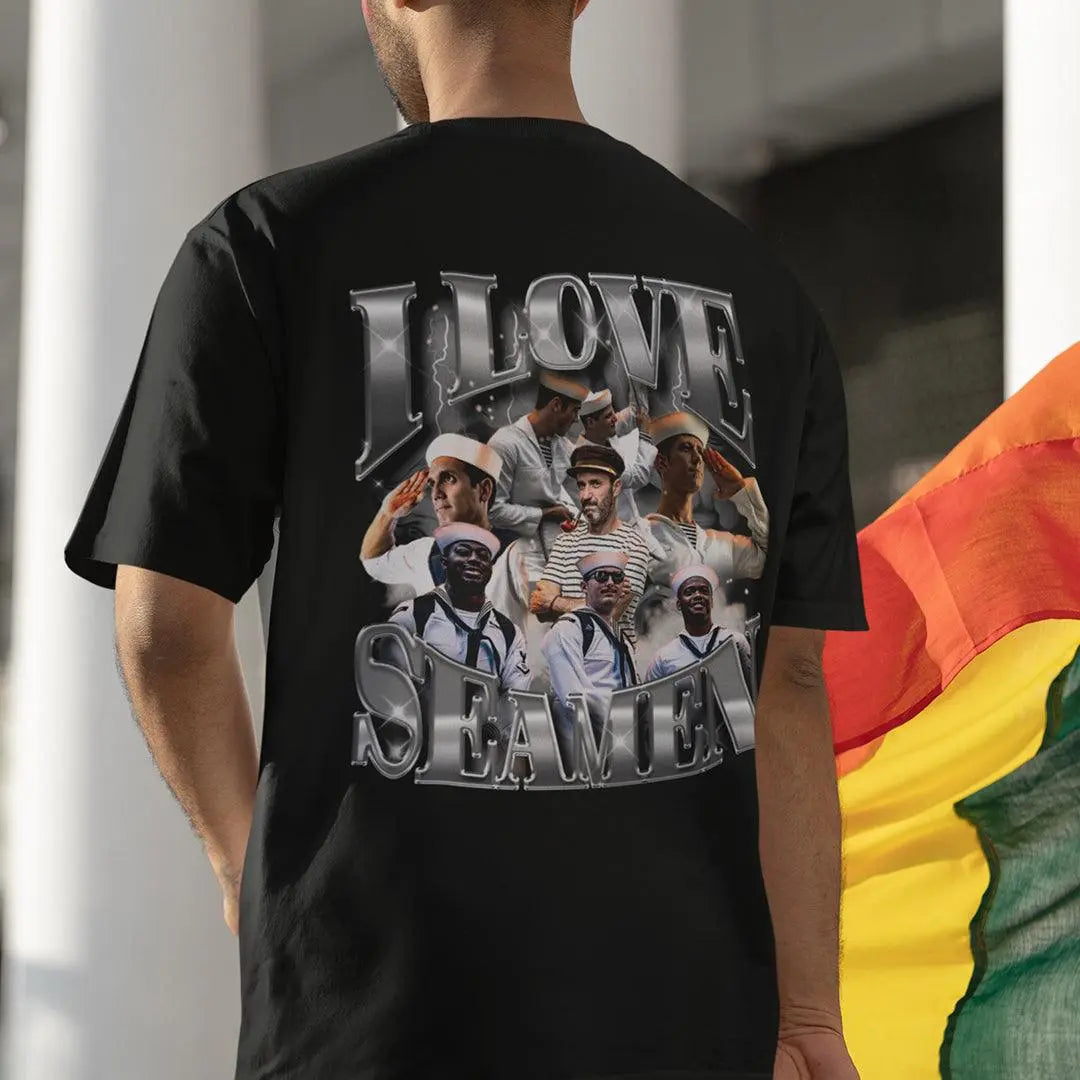 I Love Seamen t-shirt (backprint) - Orbital Clothing