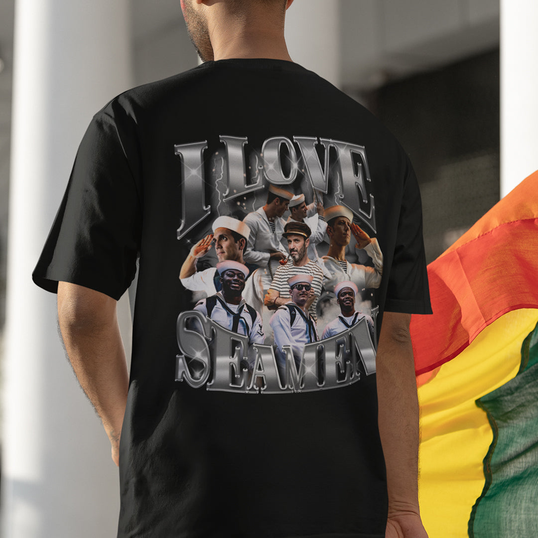 I Love Seamen t-shirt (backprint)