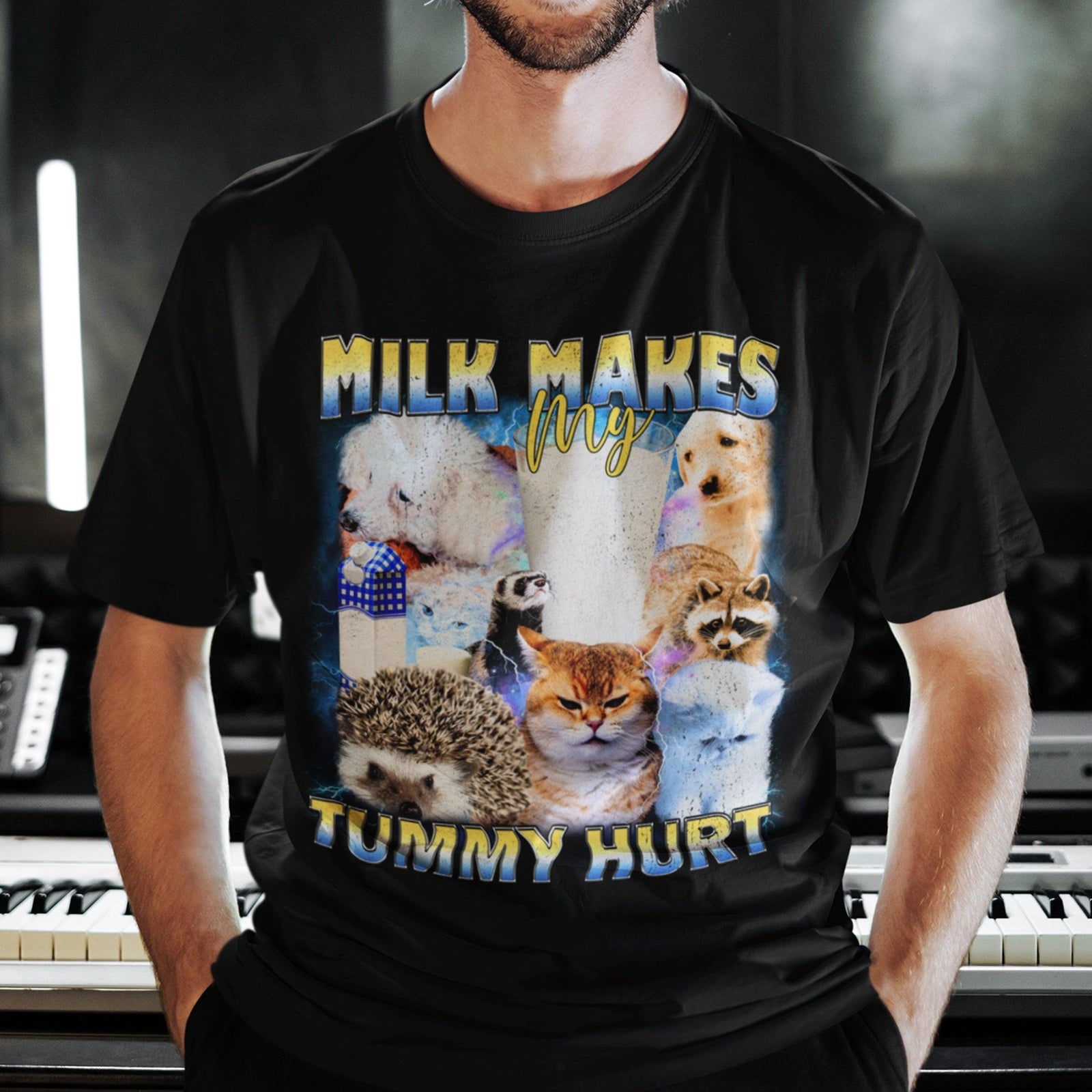 Milk Makes my Tummy Hurt T-Shirt - Orbital Clothing