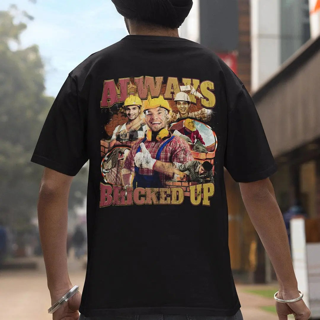 Always Bricked up t-shirt (backprint) - Orbital Clothing