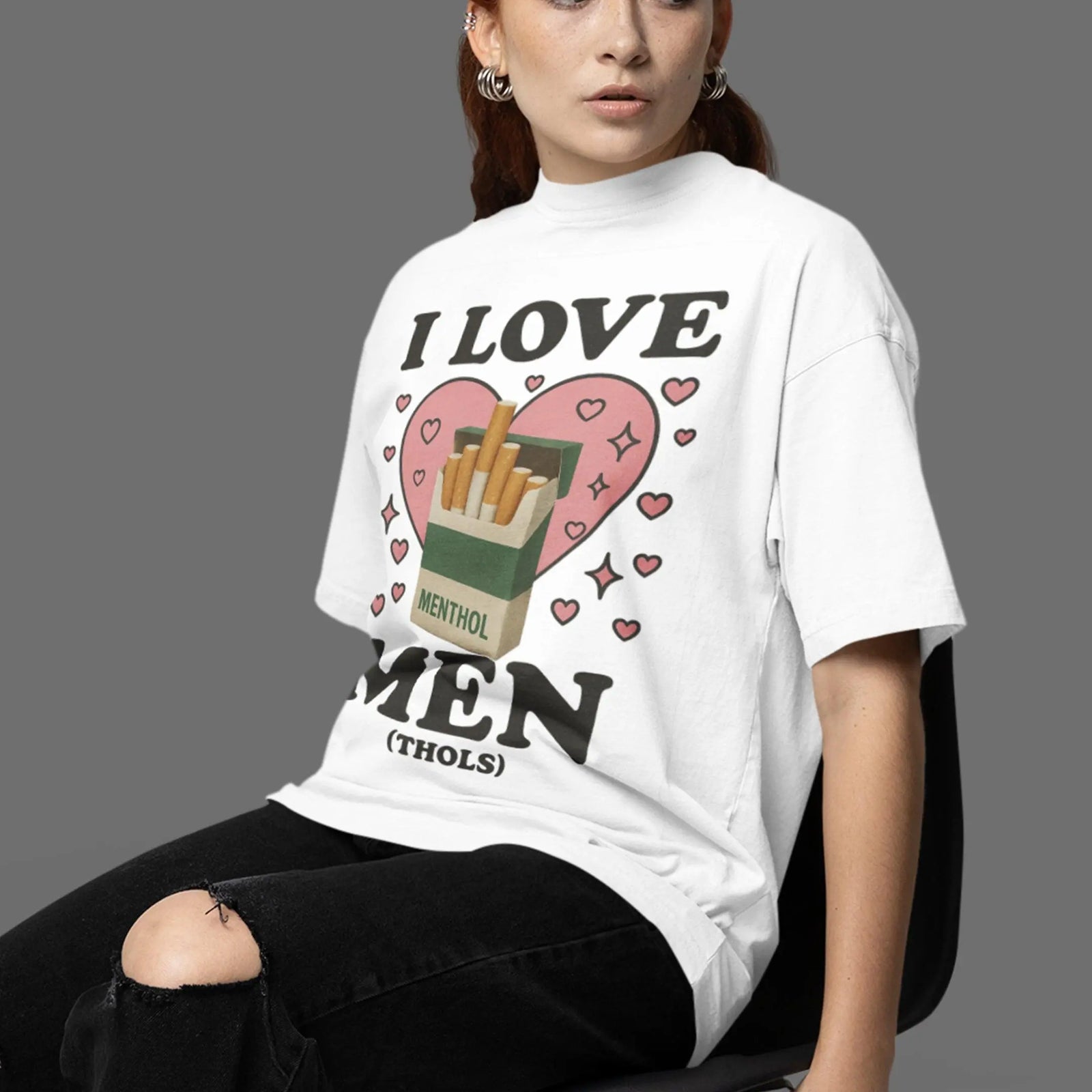 I love men (menthols) T-Shirt - Orbital Clothing