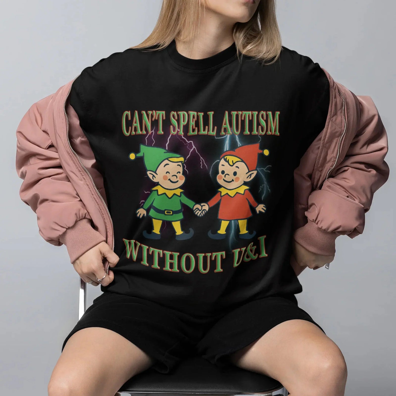 Can't Spell Autism without U&I T-Shirt - Orbital Clothing