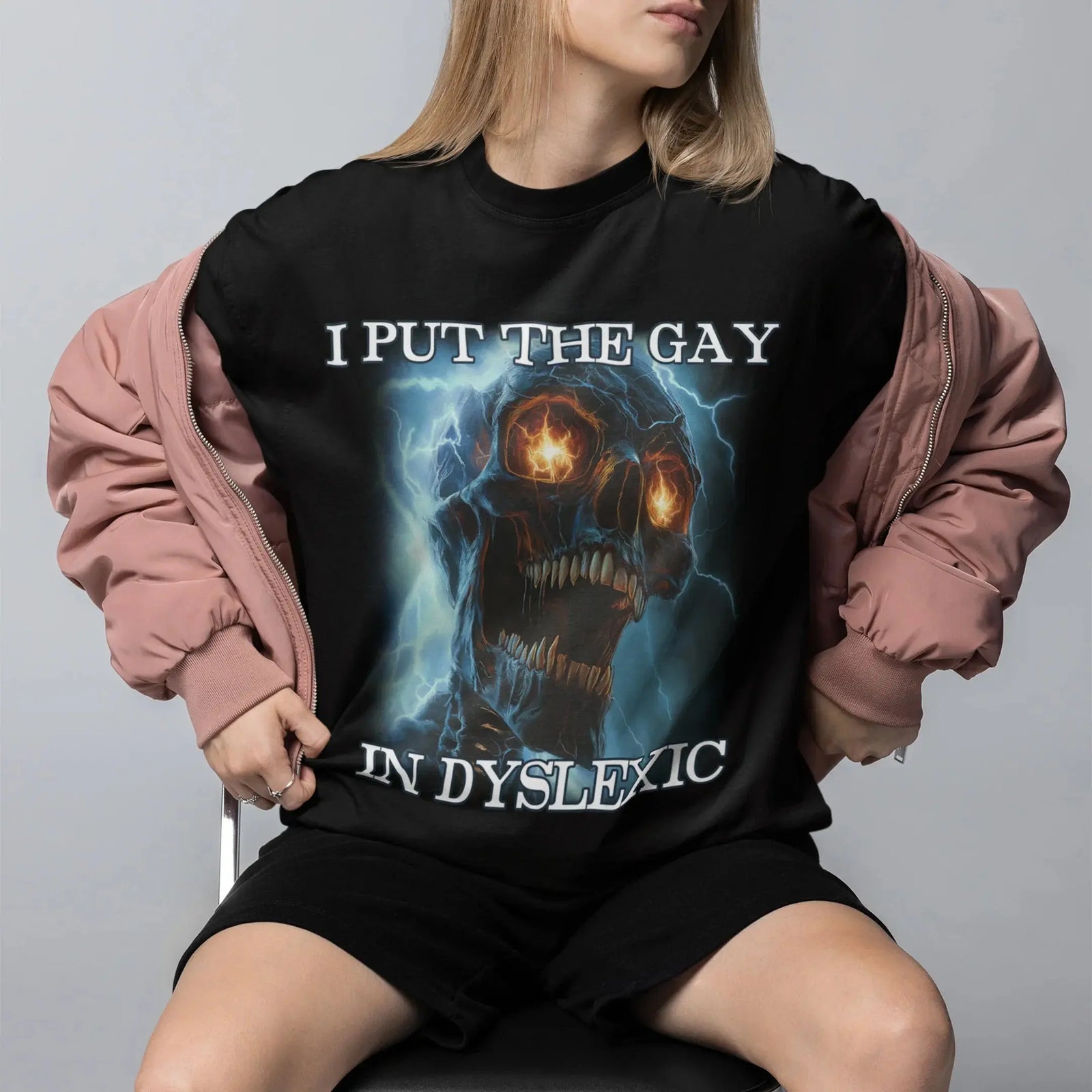I put the gay in dyslexic T-Shirt - Orbital Clothing