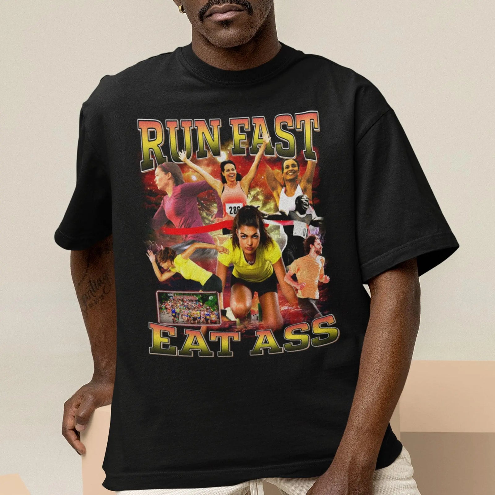 Run Fast Eat Ass T-Shirt - Orbital Clothing
