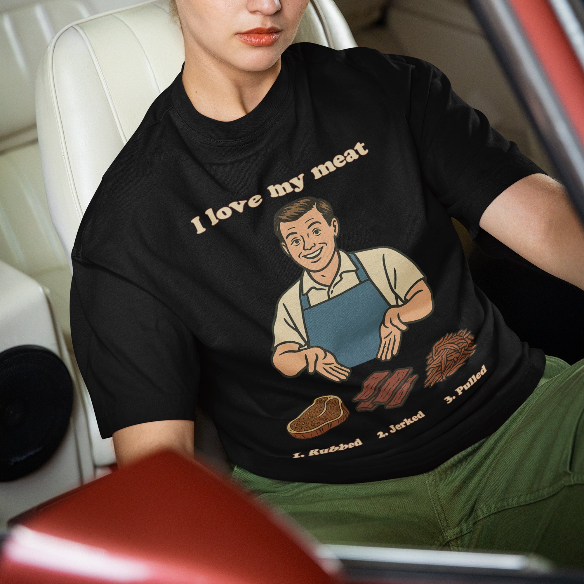 I like my meat rubbed jerked and pulled T-Shirt