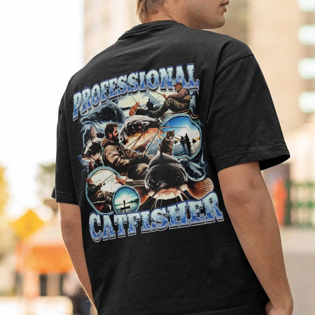 Professional Catfisher t-shirt (backprint) - Orbital Clothing