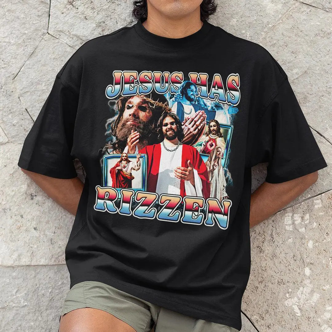Jesus Has Rizzen (Updated Design!) t-shirt - Orbital Clothing