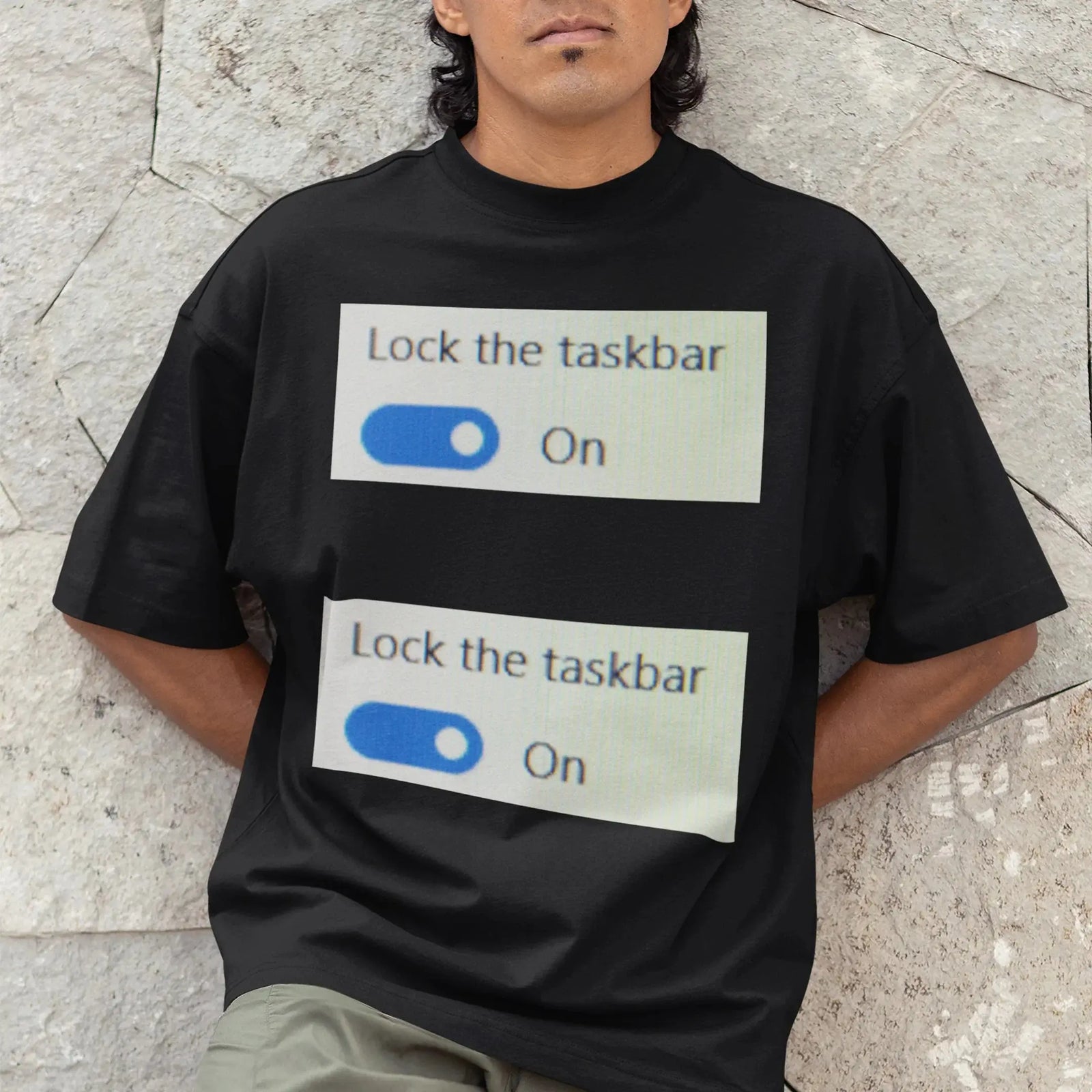 Lock the taskbar lock the taskbar T-Shirt - Orbital Clothing