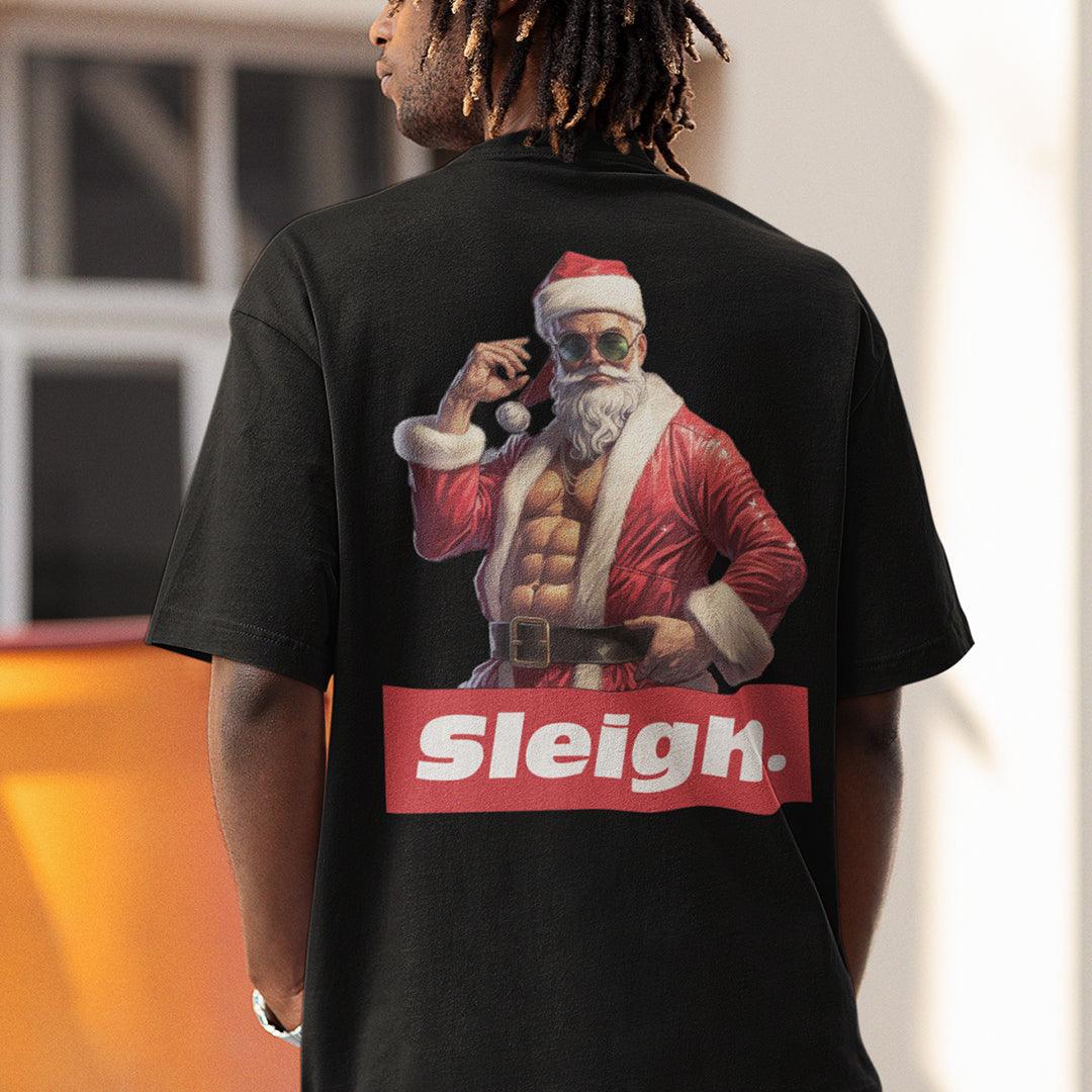 Sleigh Christmas t-shirt (backprint) - Orbital Clothing