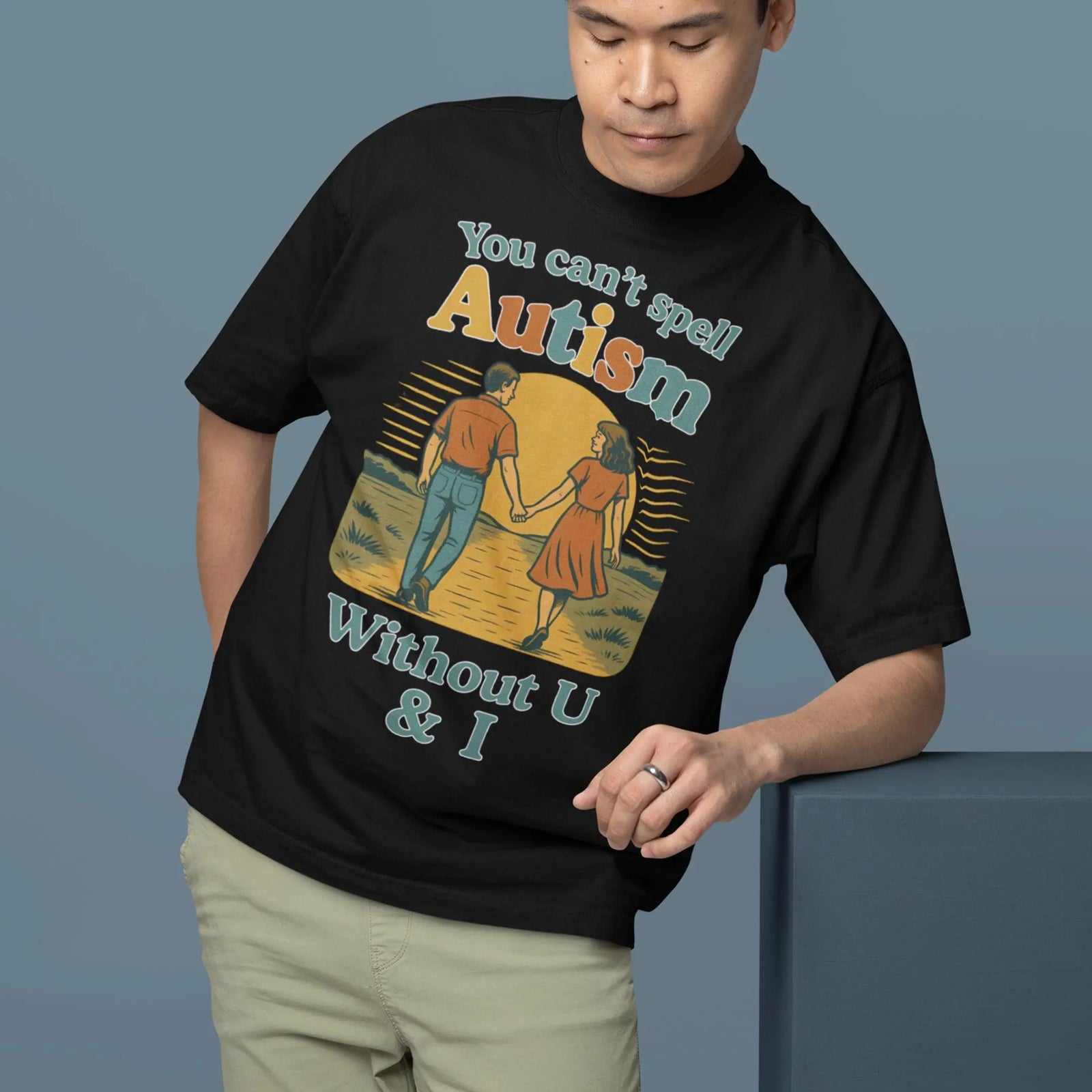 You can't spell Autism without U & I T-Shirt - Orbital Clothing