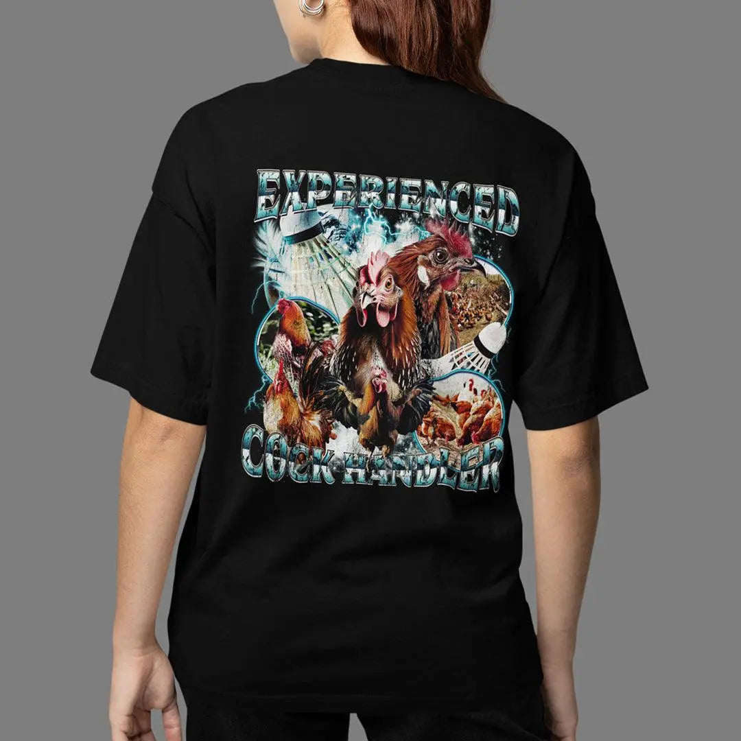 Experienced Cock Handler t-shirt (backprint) - Orbital Clothing
