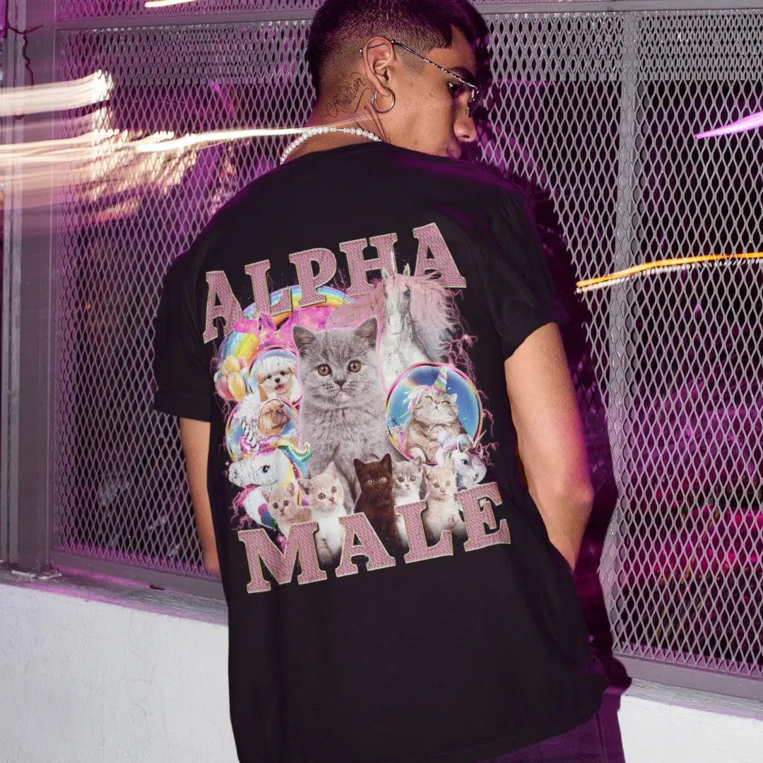 Alpha Male (Updated Design) t-shirt (backprint) - Orbital Clothing