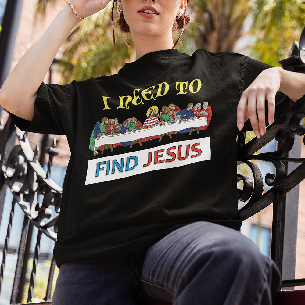 I need to find Jesus (Where's Wally) T-Shirt Orbital Clothing