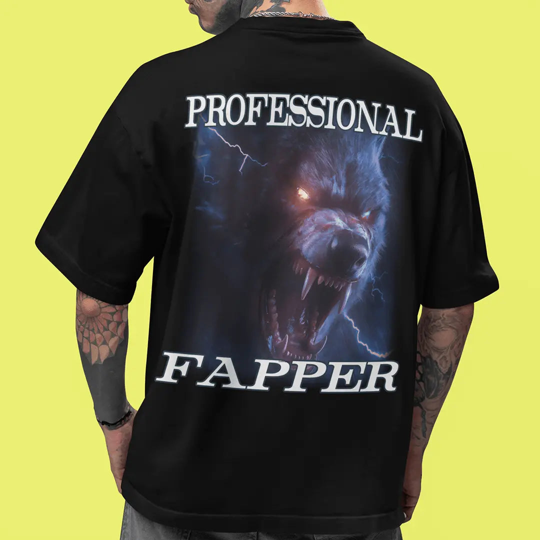 Professional Fapper t-shirt (backprint) - Orbital Clothing