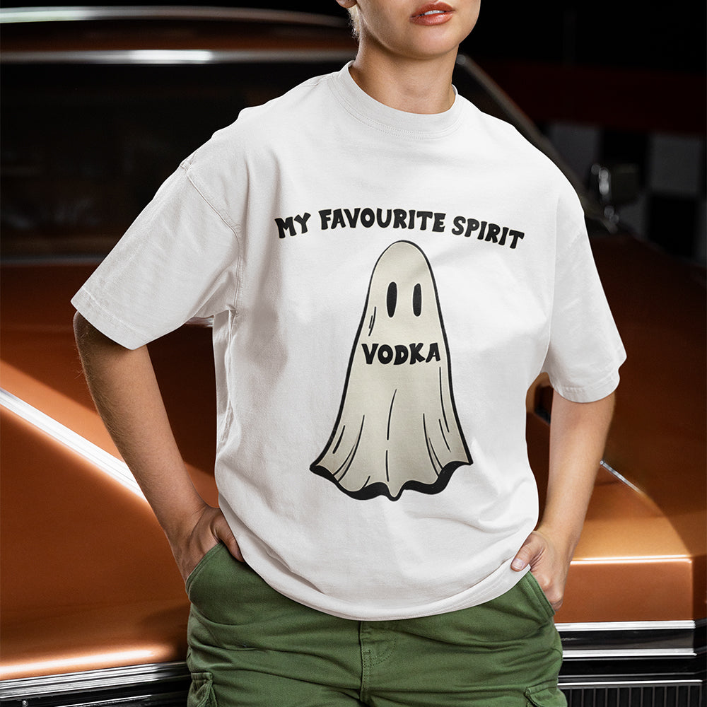 My Favourite Spirit (Vodka) T-Shirt (backprint) Orbital Clothing