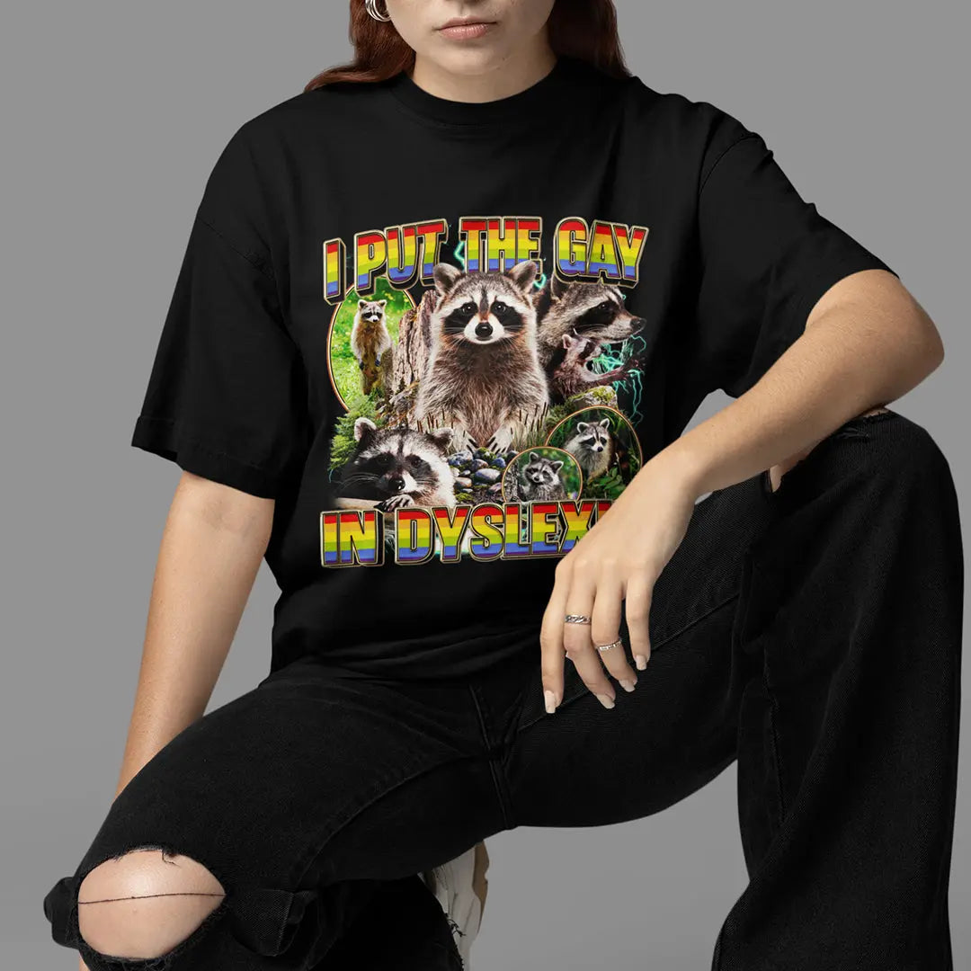 I put the gay in dyslexic (vintage) T-Shirt Orbital Clothing