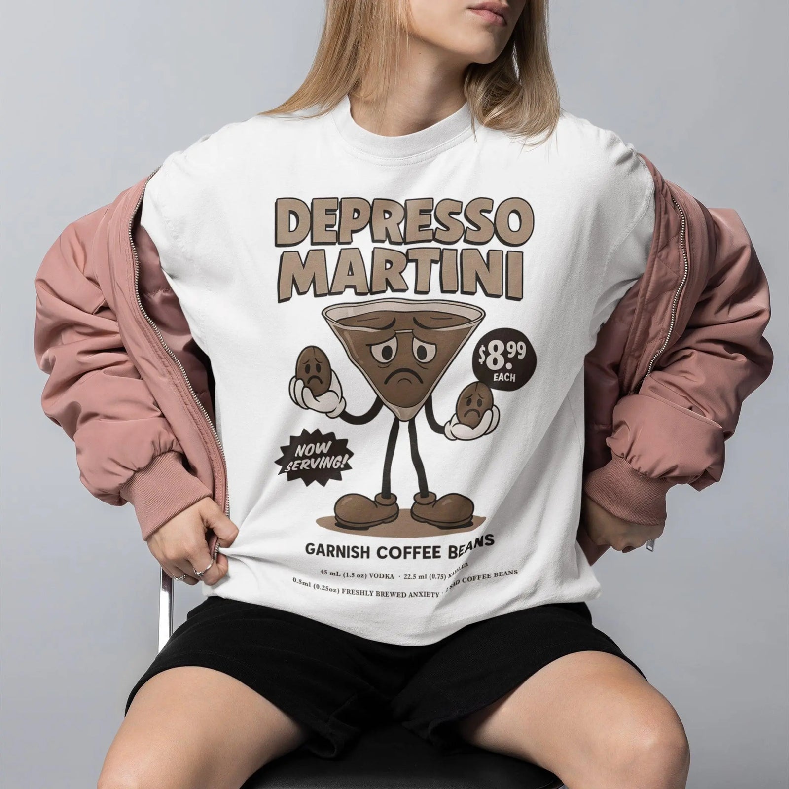 Depresso Martini T-Shirt - Orbital Clothing
