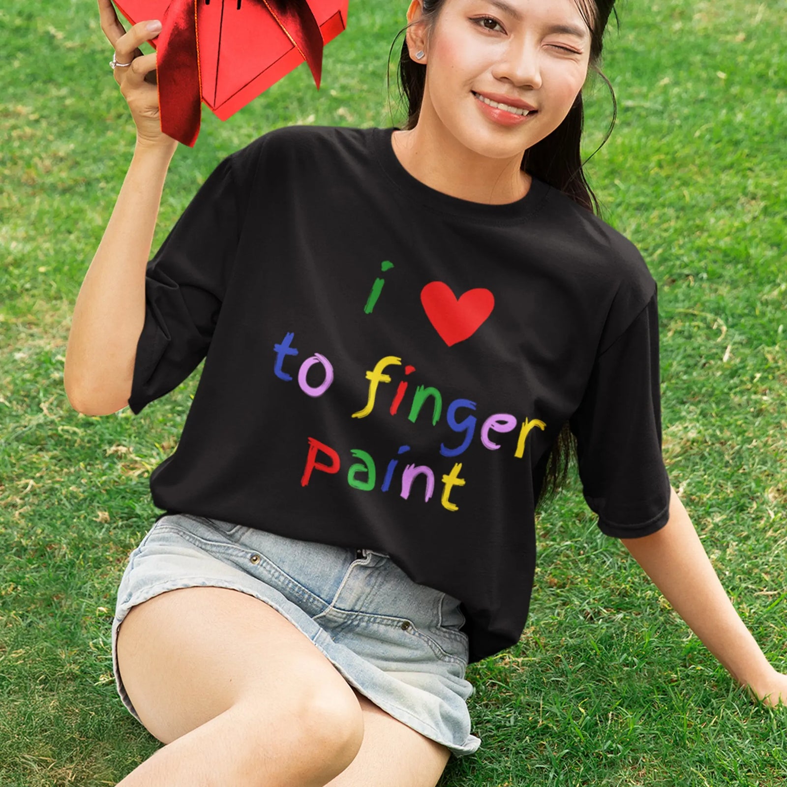 I love to finger paint T-Shirt Orbital Clothing