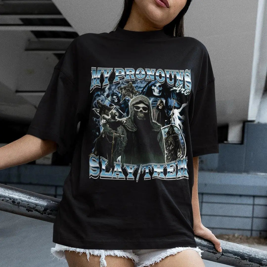 My Pronouns are Slay / Them Vintage t-shirt - Orbital Clothing