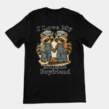 Ik hou van mijn autistische vriendje T-shirt (achterkant)