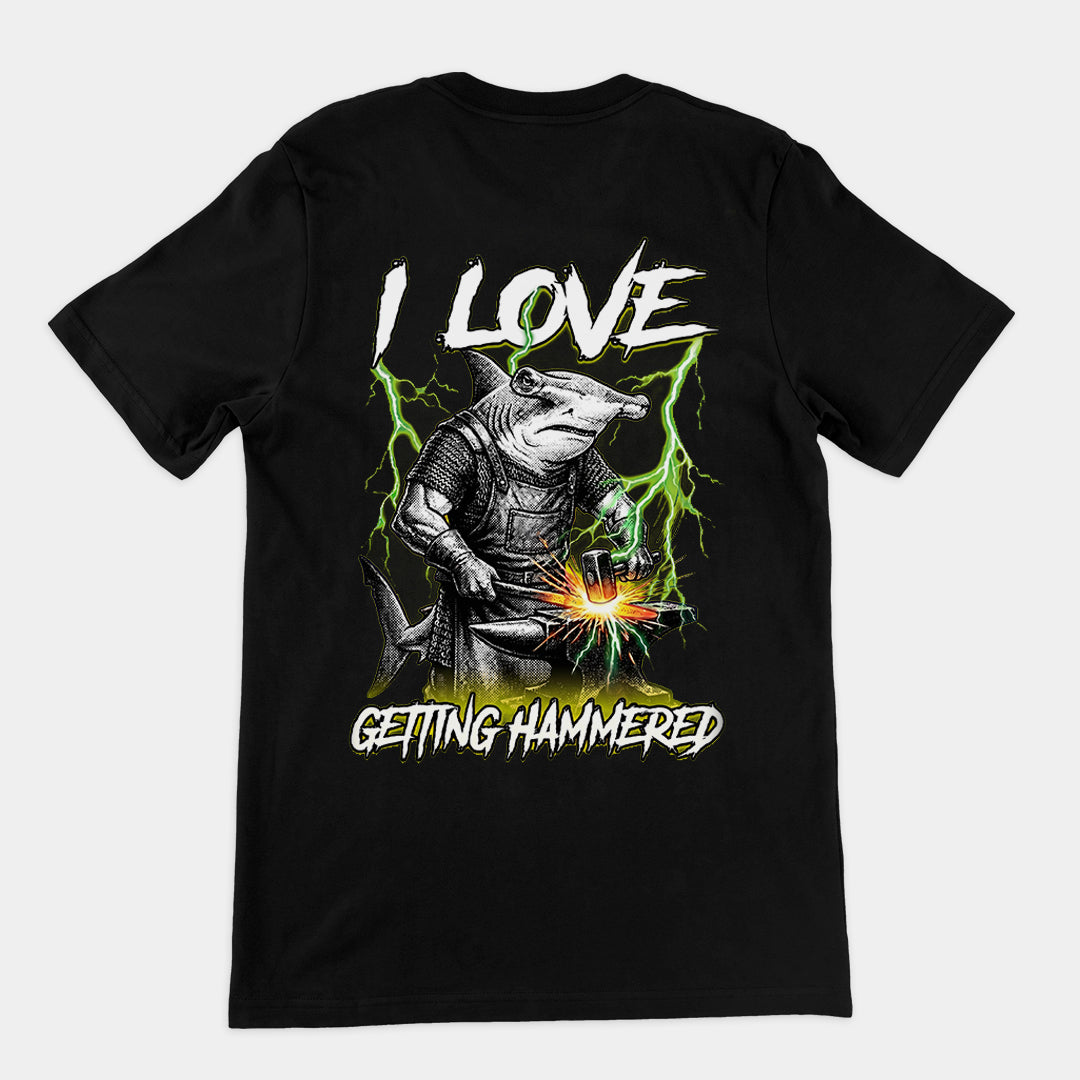 I love getting hammered T-Shirt (backprint) Orbital Clothing