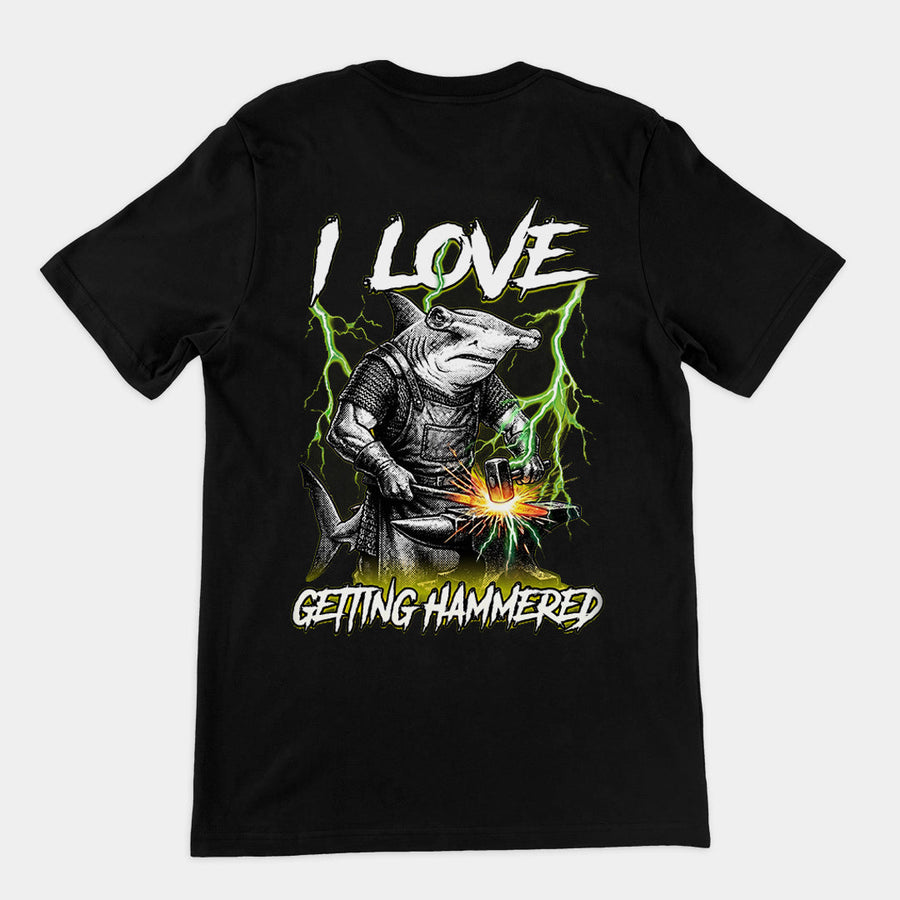 I love getting hammered T-Shirt (backprint) Orbital Clothing