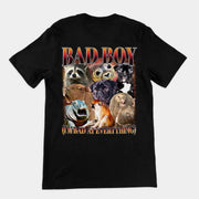 Bad Boy (Ich bin in allem schlecht) T-Shirt (Rückenaufdruck)