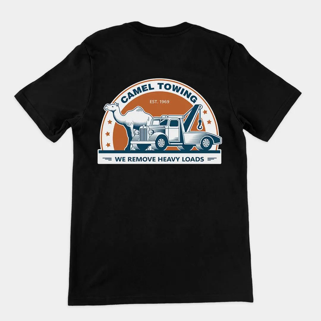 Camel Towing T-Shirt (backprint) - Orbital Clothing