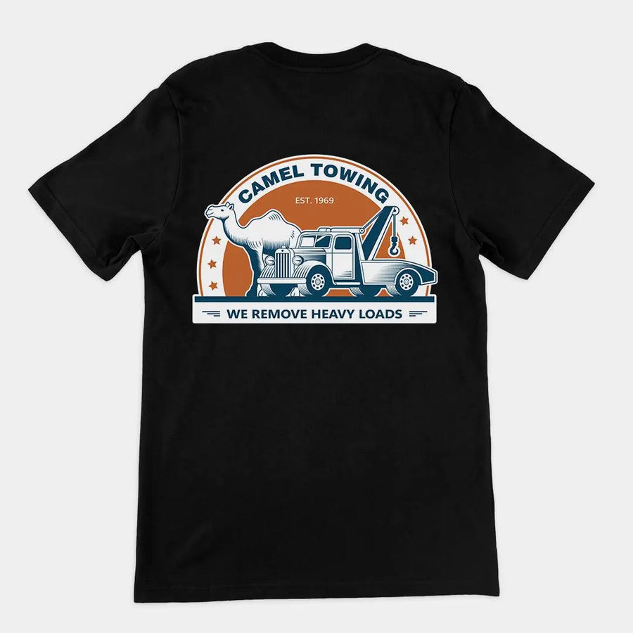 Camel Towing T-Shirt (backprint) - Orbital Clothing