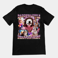 T-shirt 'Papa's Kleine Teleurstelling' (achterkant) - Zwart / S