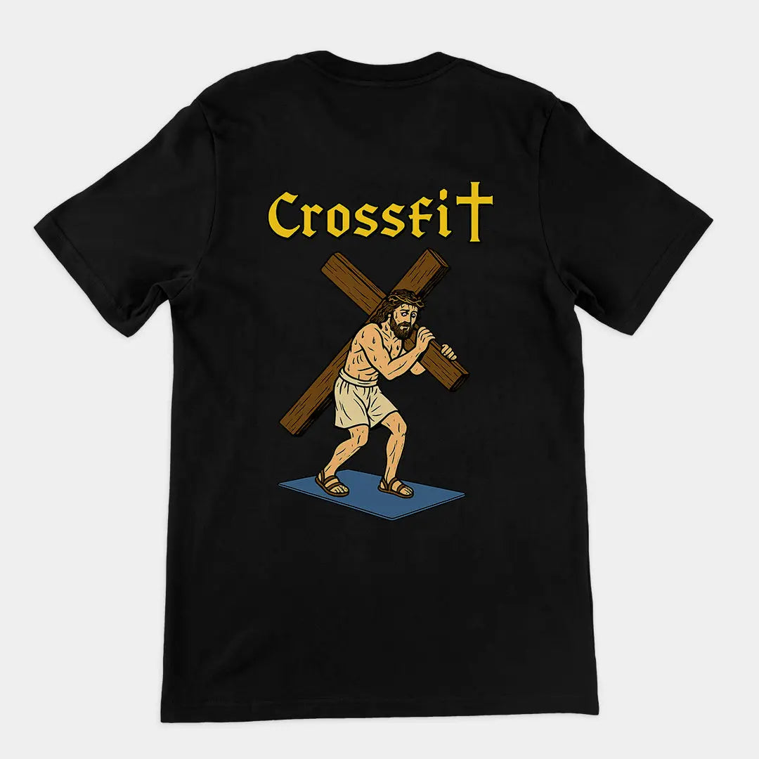Crossfit Jesus T-Shirt (backprint) Orbital Clothing