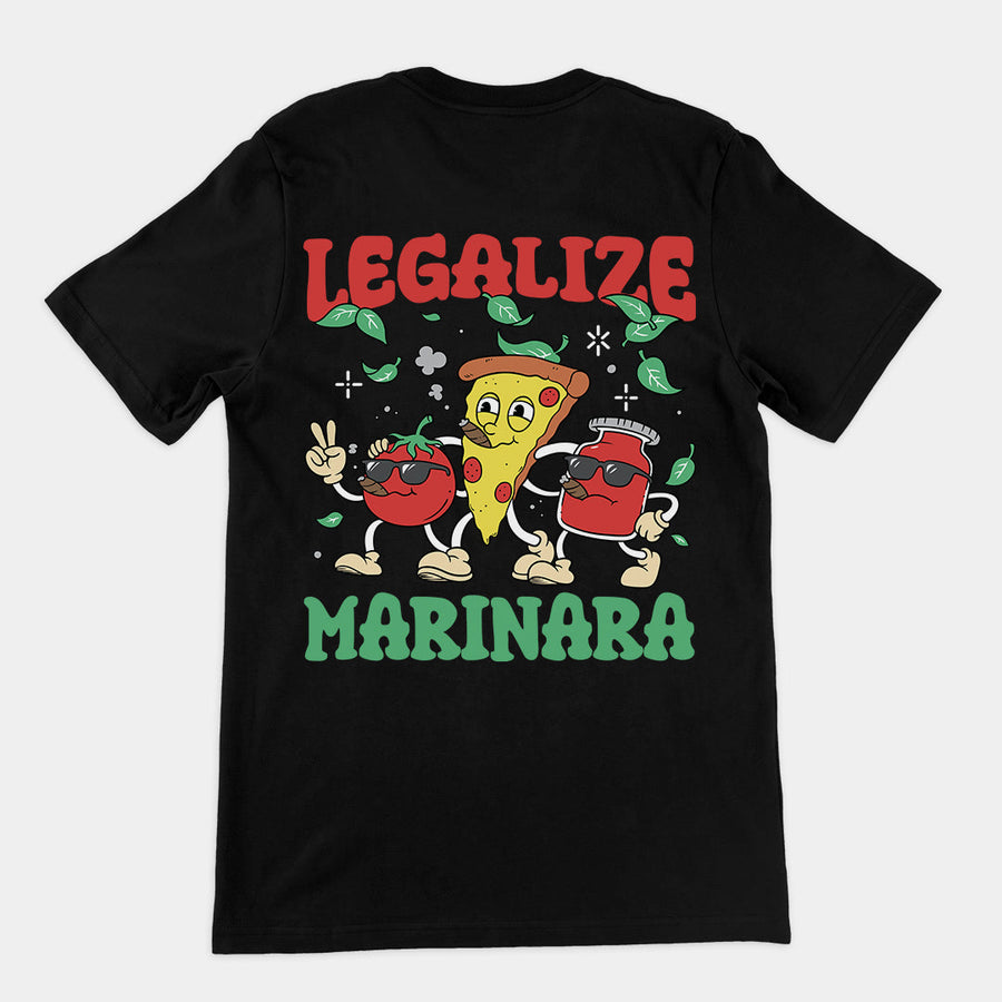 Legalize Marinara T-Shirt (backprint) Orbital Clothing