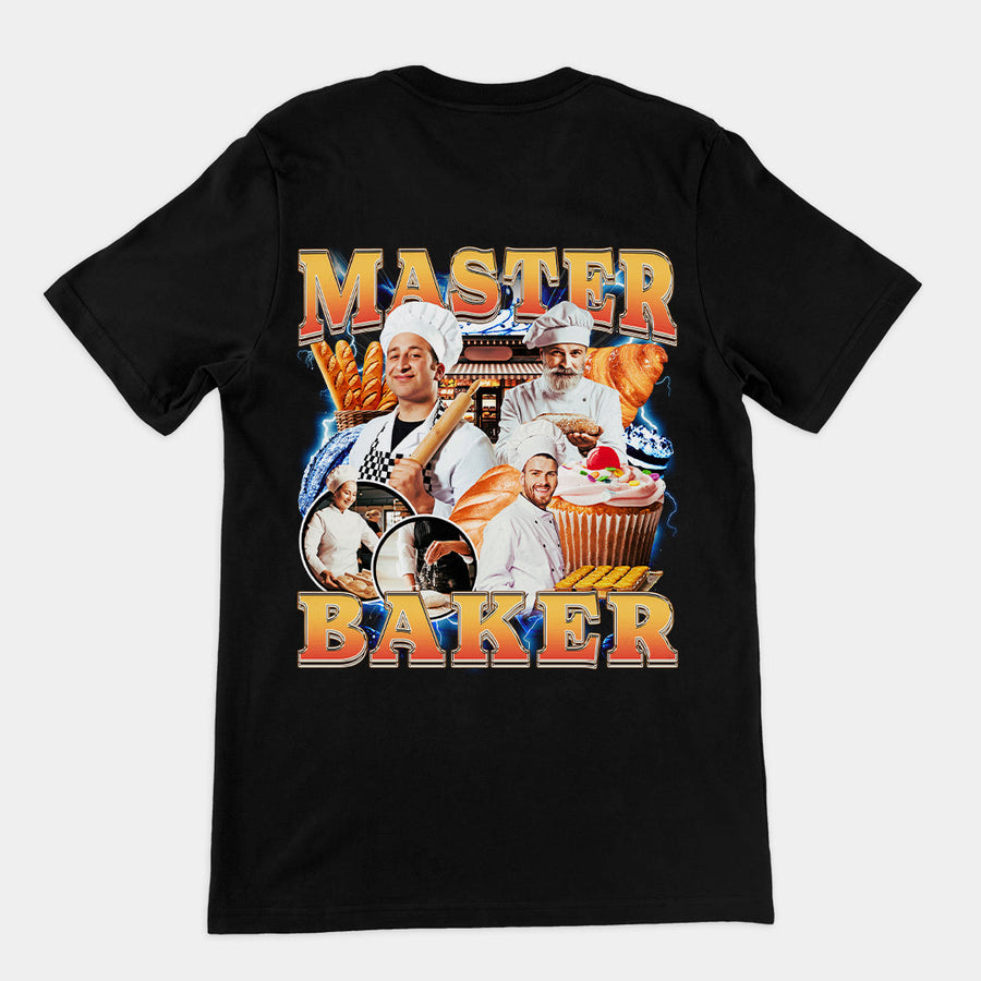 Master Baker T-Shirt (backprint) Orbital Clothing